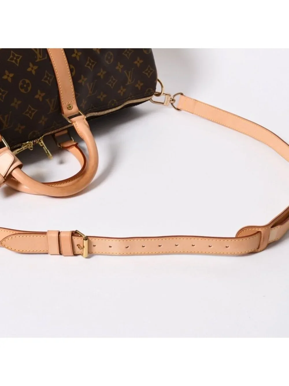Louis Vuitton Monogram Keepall Bandouliere 50 Brown Boston Bag